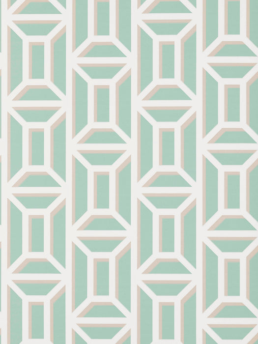 Pierre Frey Decor Imperial Aqua Wallpaper FP753003