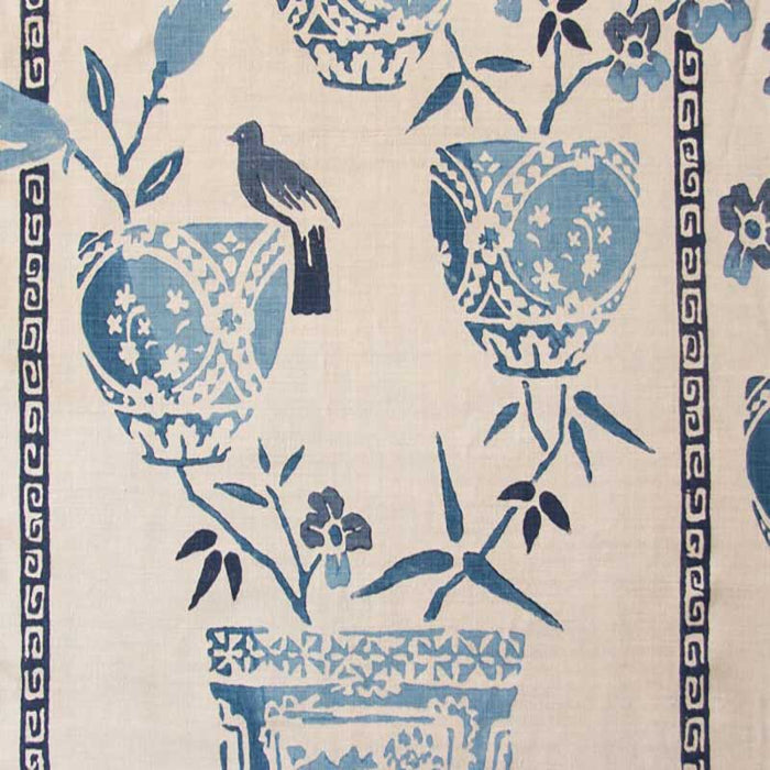 Galbraith & Paul Tea House Light Azure Fabric Sample