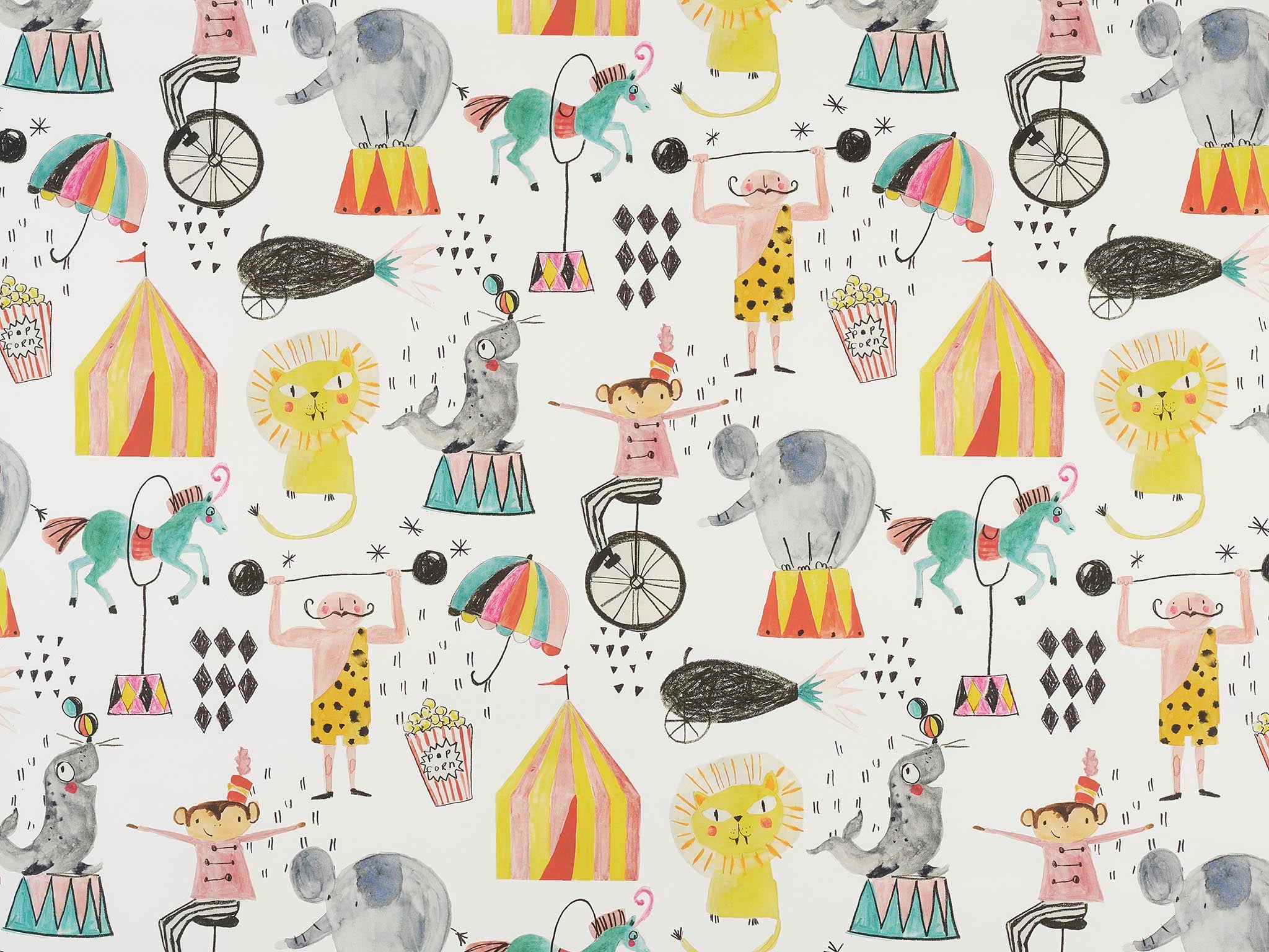 Pierre Frey Pop Corn Multicolore Wallpaper FP828001