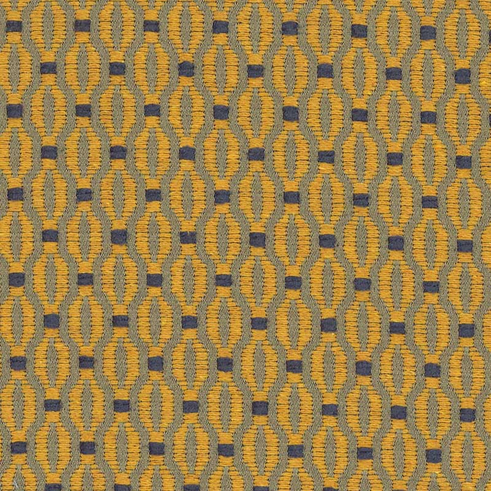 Marvic Textiles Trellis Ochre Fabric Sample 1425