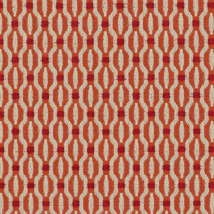 Marvic Textiles Trellis Scarlet Fabric Sample 1425