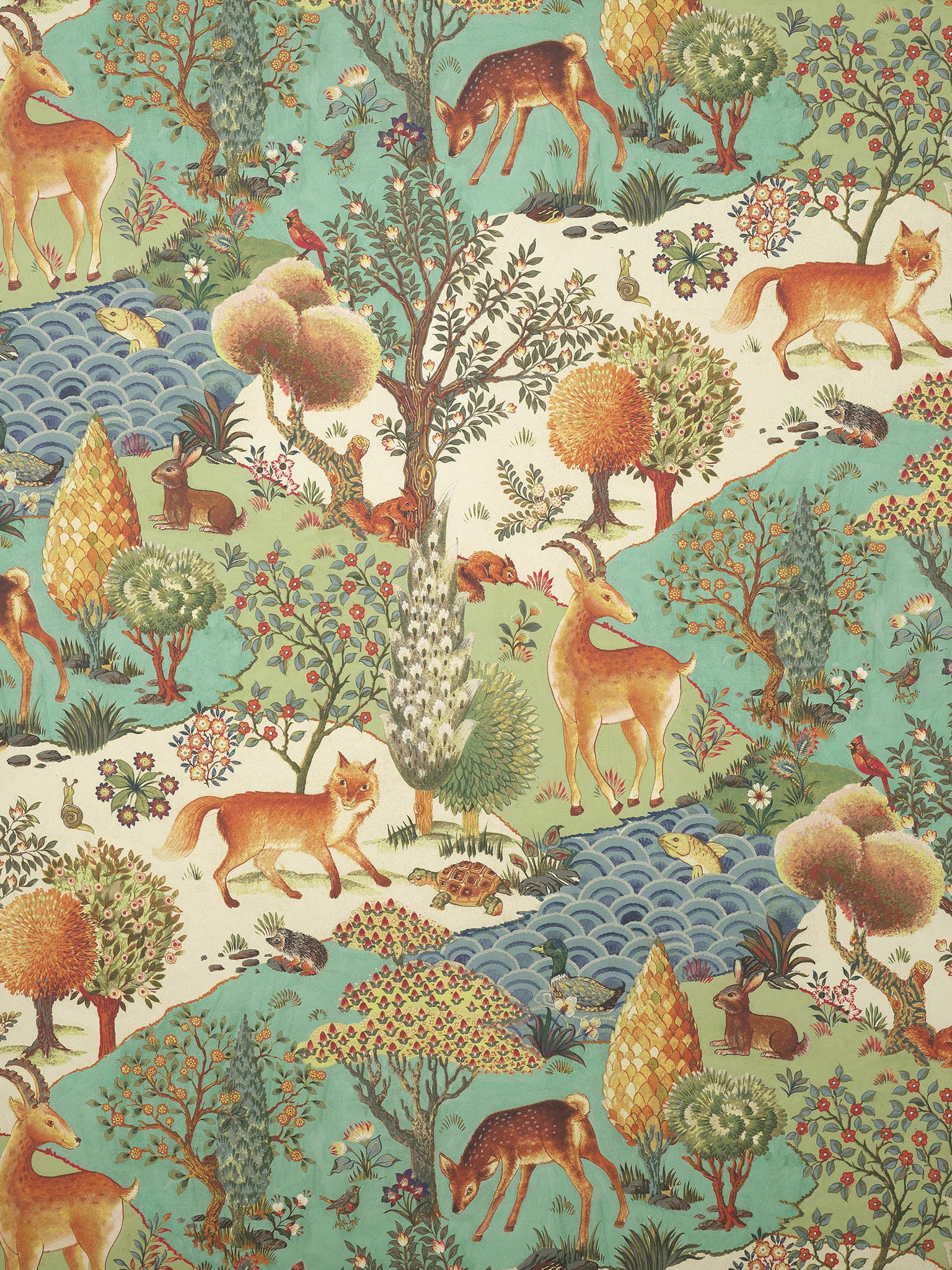 Pierre Frey Foret D'Eden Sous-Bois Wallpaper Sample FP951001