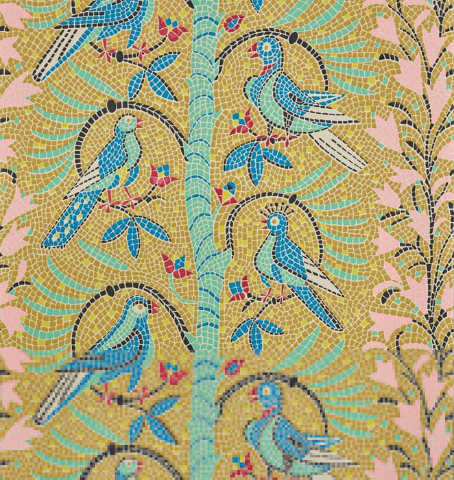 Pierre Frey Le Hammam De Kachan Printemps Persan Wallpaper Sample FP621004