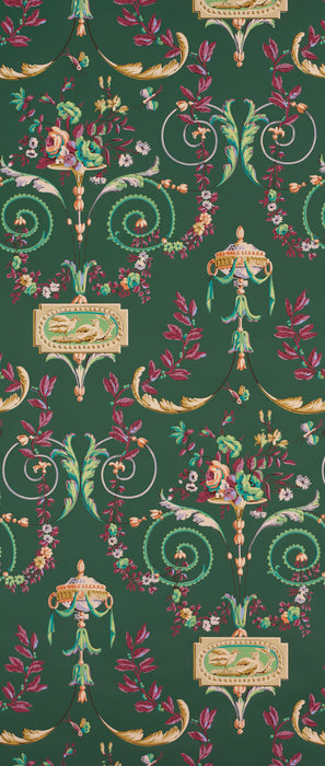 Le Manach Madame Tallien Vert Empire Wallpaper LP101004