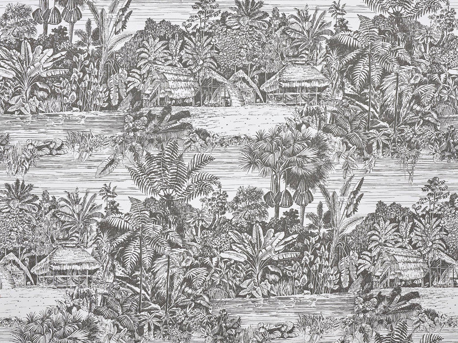 Pierre Frey Belize Fusain Wallpaper Sample FP959002