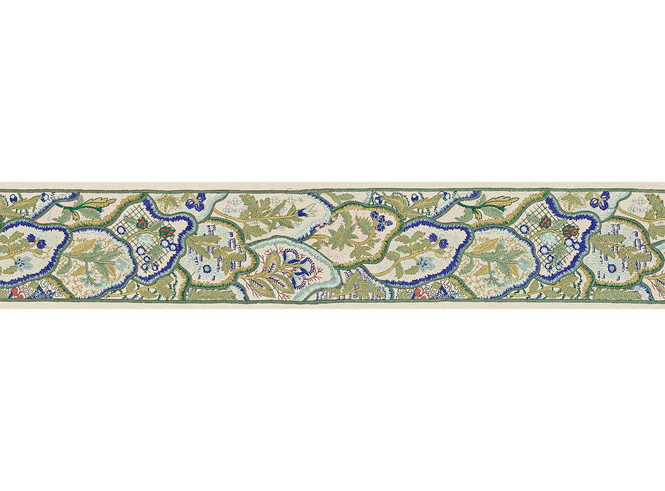 Braquenie Bordure Les Fleurs Du Bengale Mistral Fabric B7645001