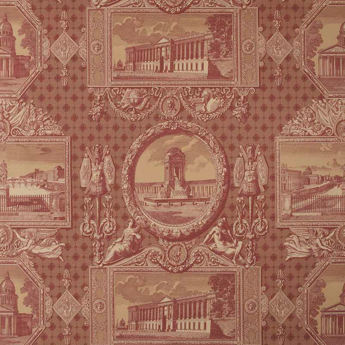 Marvic Textiles Les Vues De Paris Russet Fabric Sample 6203-2