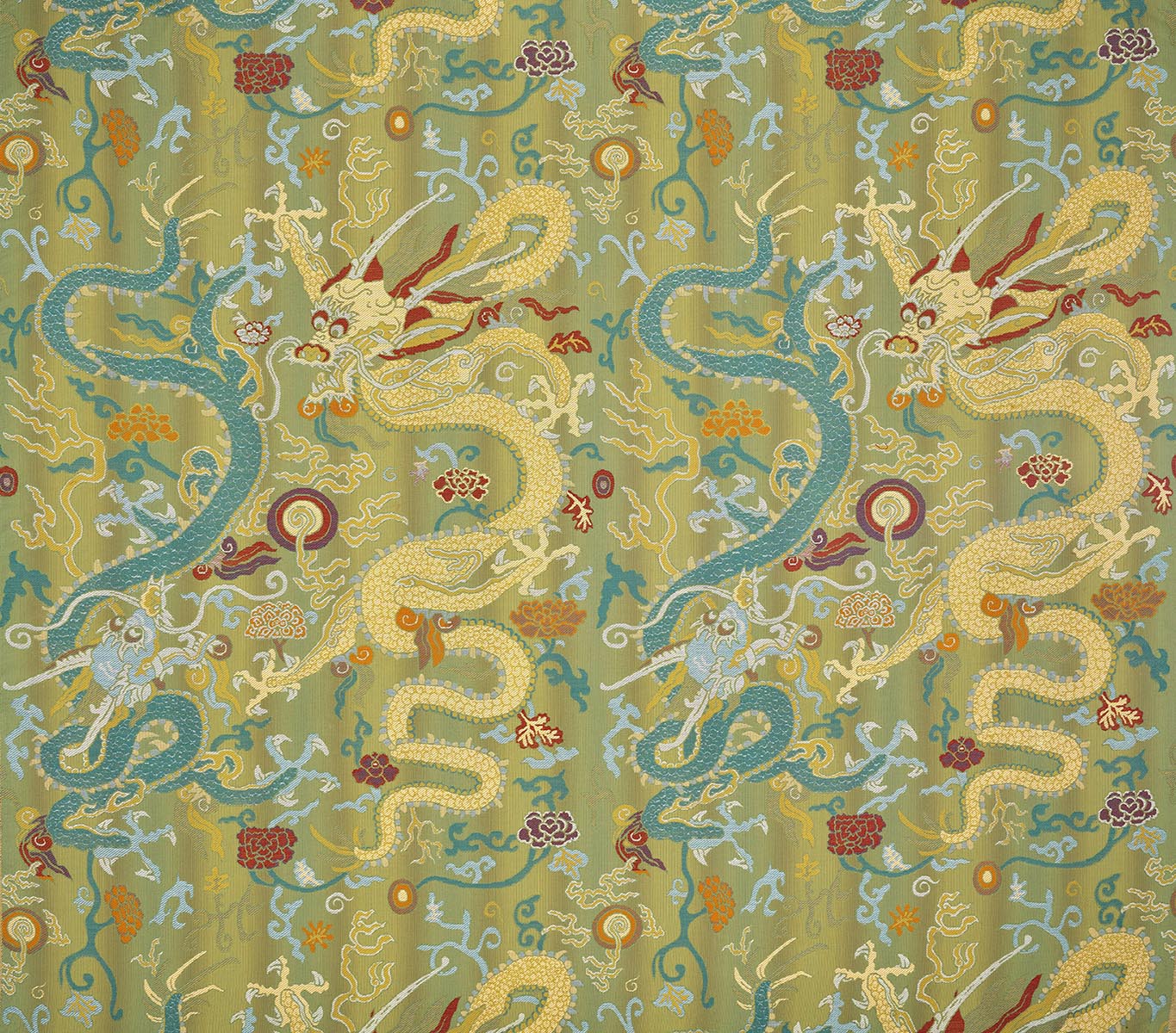 Pierre Frey Danse du dragon Jade Fabric F3812001