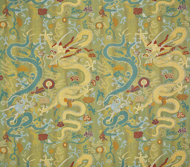 Pierre Frey Danse du dragon Jade Fabric F3812001