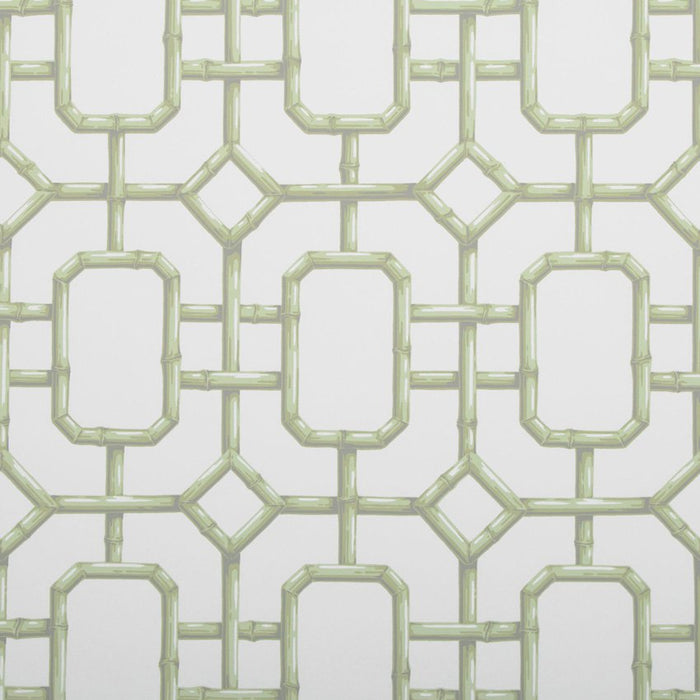 Kravet Couture Bambu Fret Celery Wallpaper Sample W3404.23.0