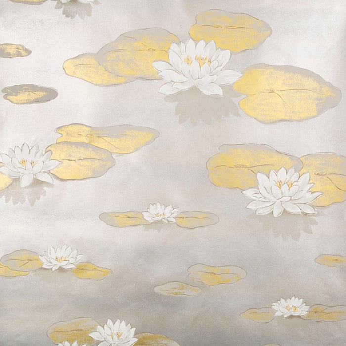 Kravet Couture Lis D'eau Pewter Wallpaper Sample W3405.411.0