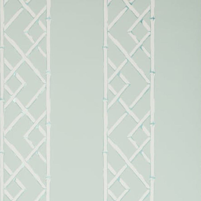 Kravet Design Latticework Aqua Wallpaper Sample W3502.135.0