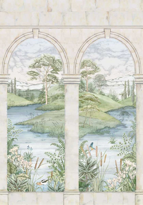 Osborne & Little Colonnato Panel  1 Wallpaper W7814-01