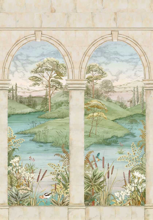 Osborne & Little Colonnato Panel  2 Wallpaper W7814-02