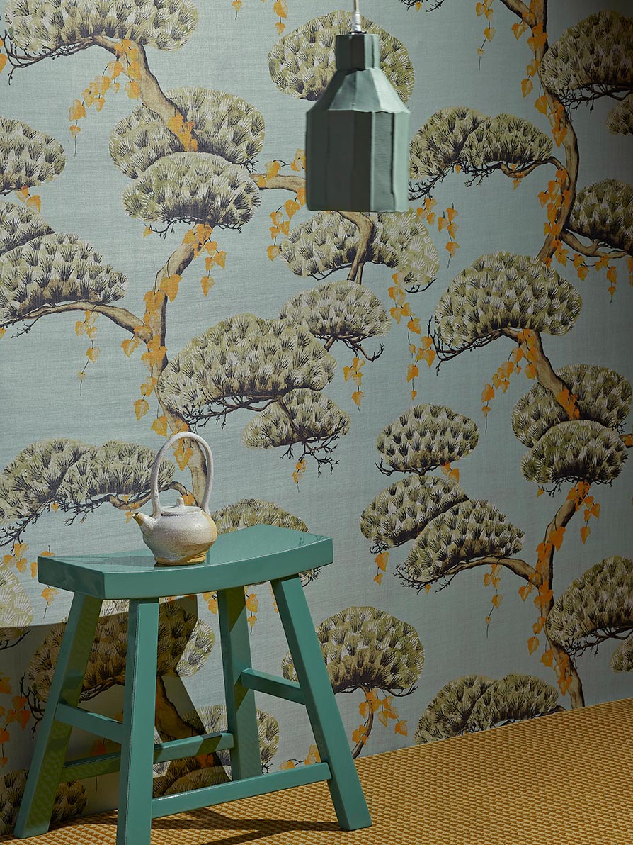 Pierre Frey Momiji Celadon Wallpaper FP838001