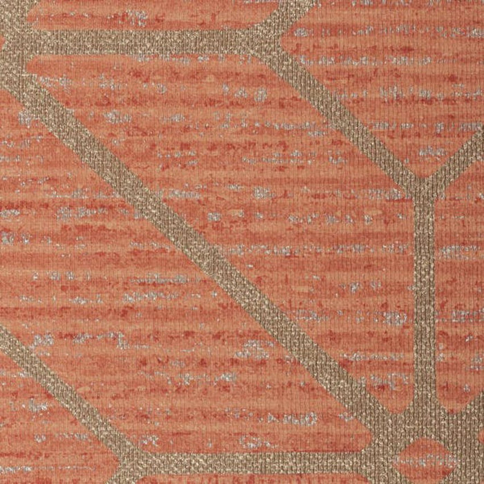 Winfield Thybony Radius Trellis Cayenne Wallpaper Sample WHF3021.WT.0