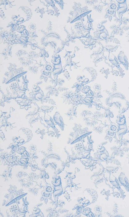 Pierre Frey Ouistitis & Co Ciel Wallpaper FP345001