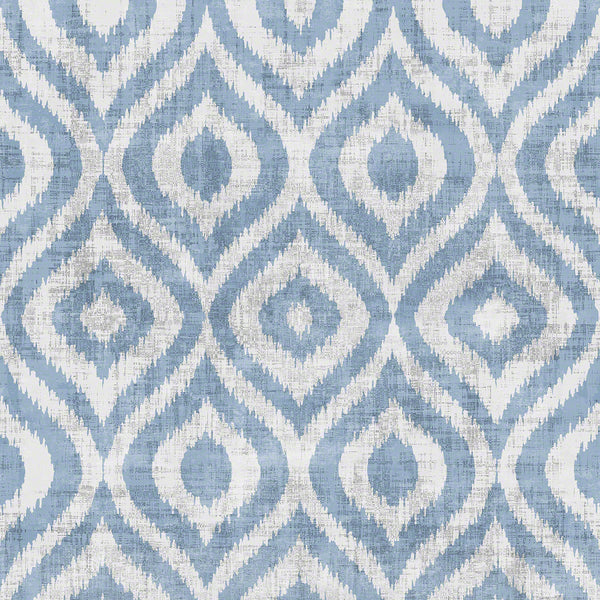 Winfield Thybony Batik Powder Blue Wallpaper Sample WSH1010.WT.0