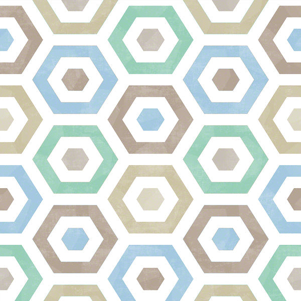 Winfield Thybony Pop Green Blue Wallpaper Sample WSH1041.WT.0