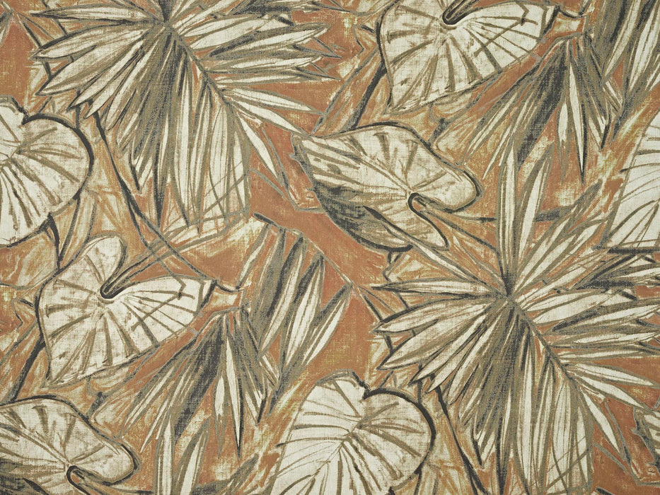 Pierre Frey Water Lily Terracotta Wallpaper Sample FP842003