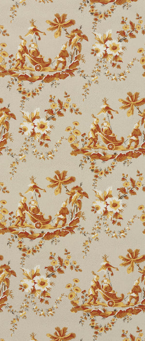 Le Manach Le Chariot Chinois Beige Wallpaper LP100003