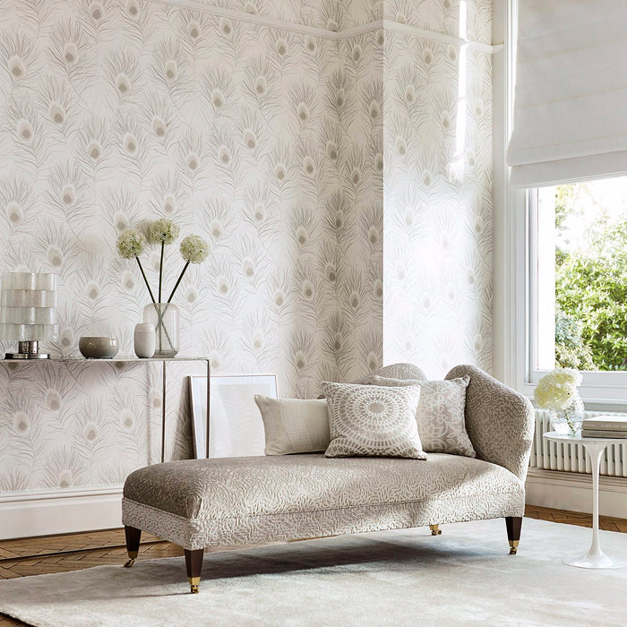 Harlequin Orlena Putty/Silver 111880 Wallpaper HPUT111880