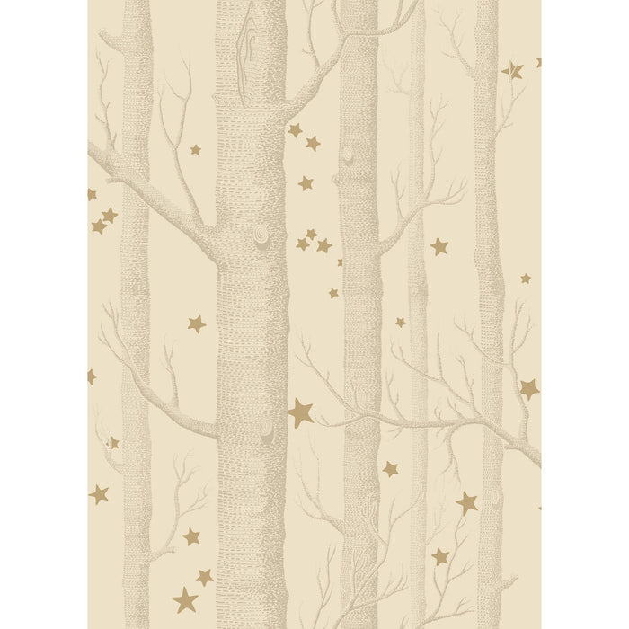 Cole & Son Woods & Stars Buff & Gold Wallpaper 103/11049.CS.0