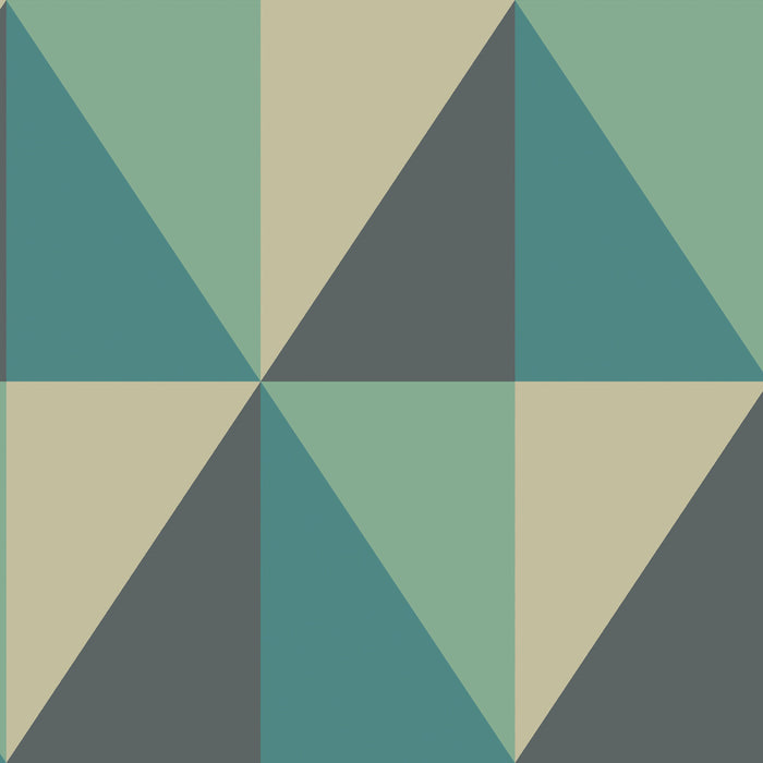 Cole & Son Apex Grand Teal Wallpaper 105/10045.CS.0