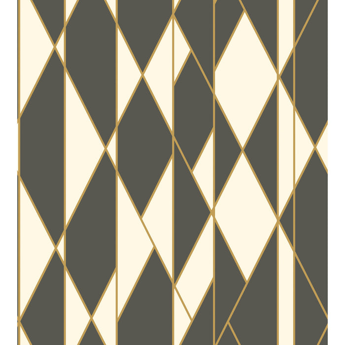 Cole & Son Oblique Black And White Wallpaper 105/11049.CS.0