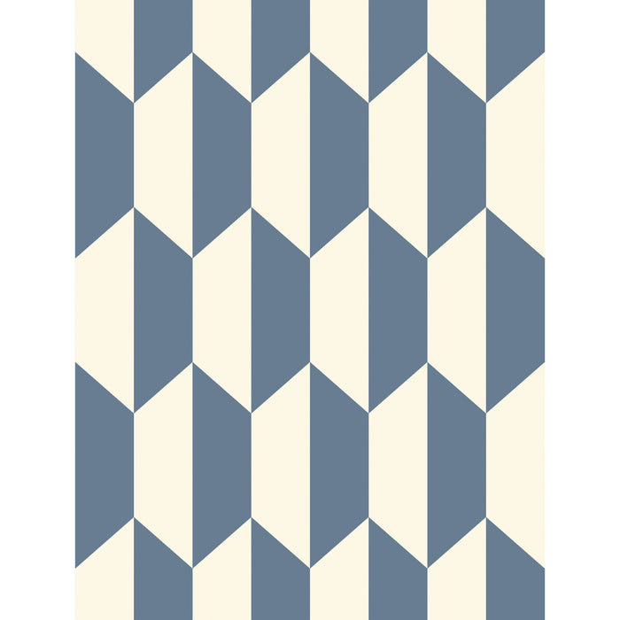 Cole & Son Tile Blue And White Wallpaper 105/12054.CS.0