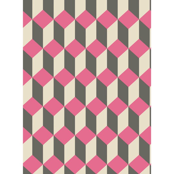 Cole & Son Delano Pink And Black Wallpaper 105/7033.CS.0