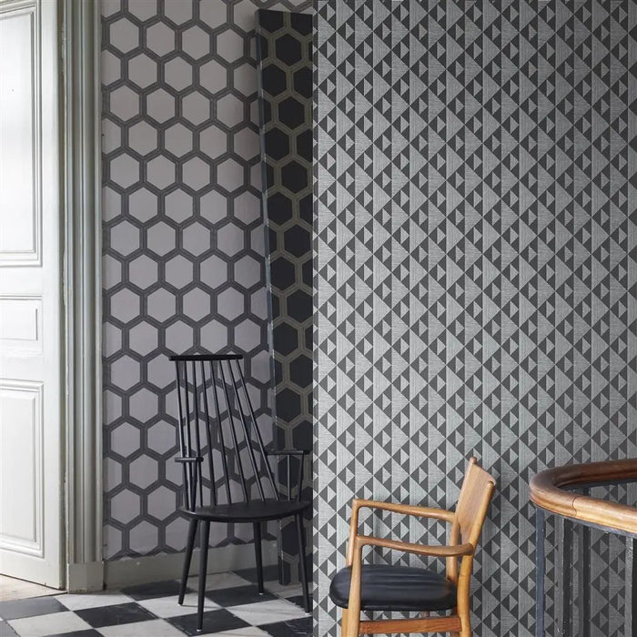 Designers Guild Kappazuri Graphite Wallpaper PDG1065/01