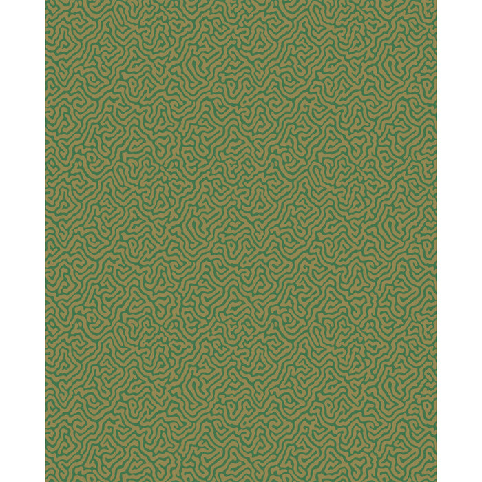 Cole & Son Vermicelli Green & Gold Wallpaper 107/4022.CS.0