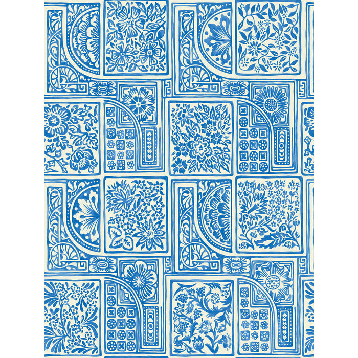 Cole & Son Bellini Blue & White Wallpaper 108/9045.CS.0