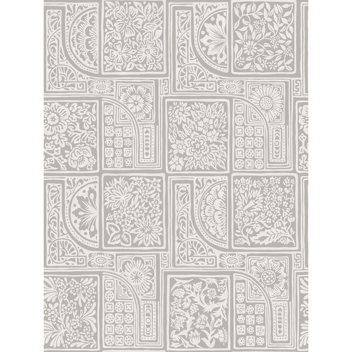 Cole & Son Bellini Grey & White Wallpaper 108/9047.CS.0