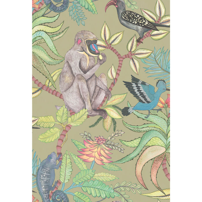 Cole & Son Savuti Khaki Multi Wallpaper 109/1005.CS.0