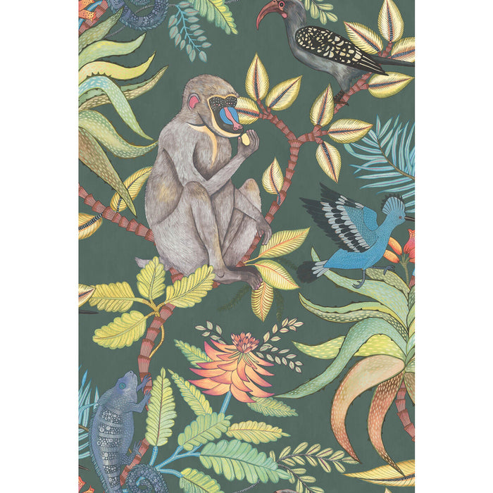 Cole & Son Savuti Dark Petrol Multi Wallpaper 109/1006.CS.0