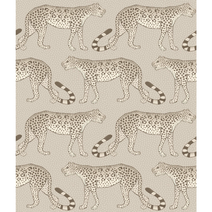 Cole & Son Leopard Walk Stone Wallpaper 109/2012.CS.0