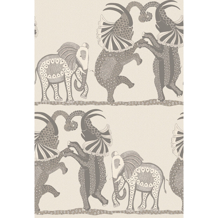 Cole & Son Safari Dance Pale Stone & Grey Wallpaper 109/8037.CS.0