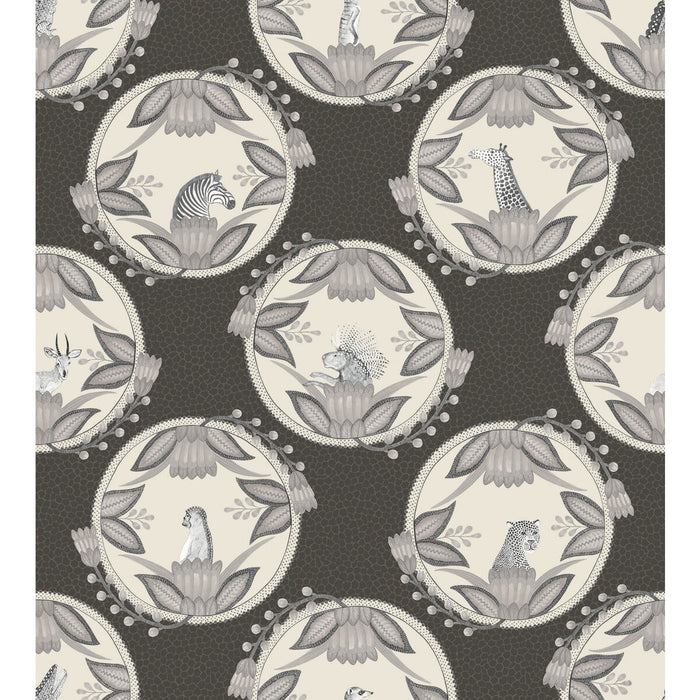 Cole & Son Ardmore Cameos Black & White Wallpaper 109/9043.CS.0