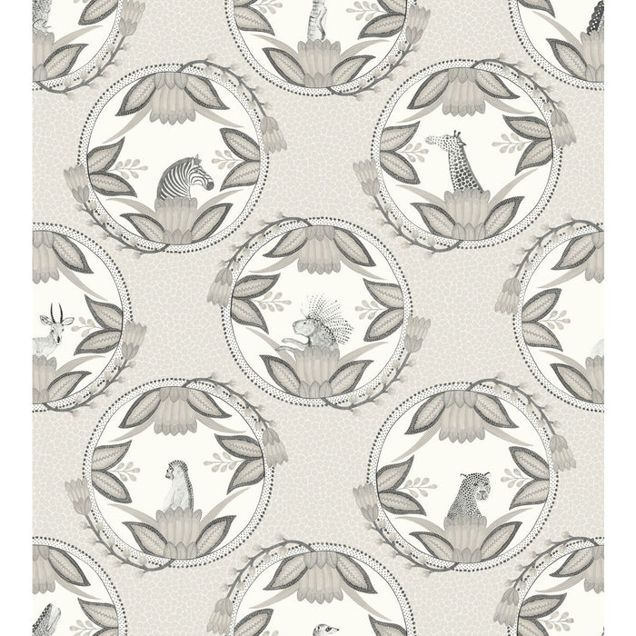 Cole & Son Ardmore Cameos Grey Wallpaper 109/9044.CS.0