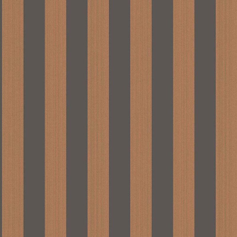 Cole & Son Regatta Stripe Tan + Black Wallpaper 110/3017.CS.0