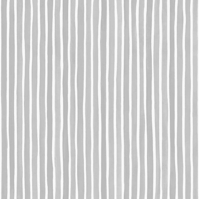 Cole & Son Croquet Stripe Soft Grey Wallpaper 110/5028.CS.0