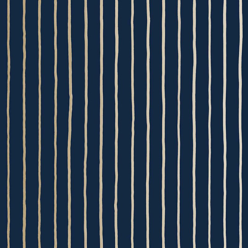 Cole & Son College Stripe Ink Wallpaper 110/7037.CS.0