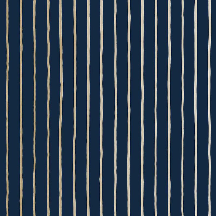 Cole & Son College Stripe Ink Wallpaper 110/7037.CS.0