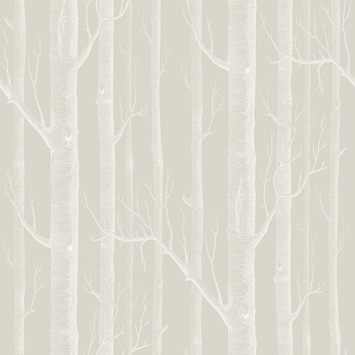 Cole & Son Woods Stone/White Wallpaper 112/3010.CS.0