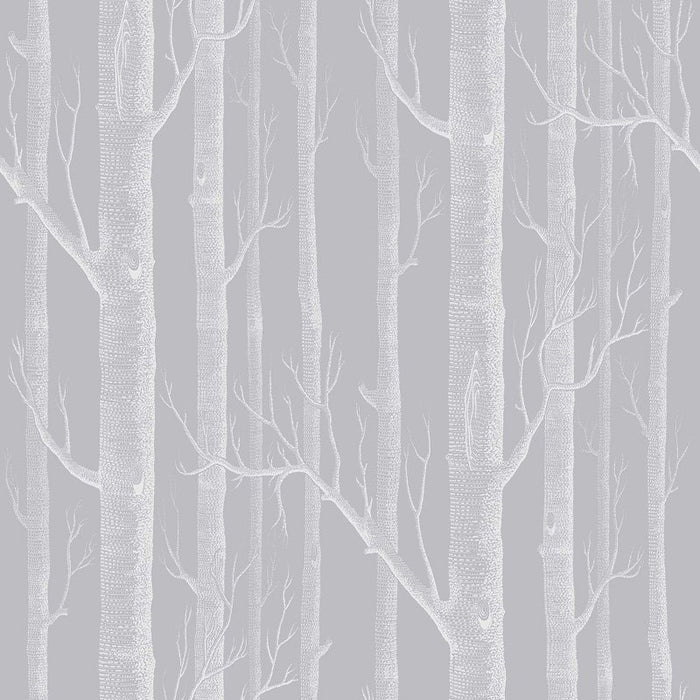 Cole & Son Woods Grey/White Wallpaper 112/3012.CS.0