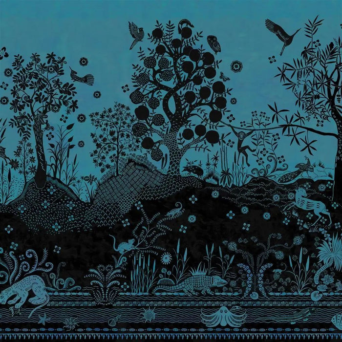 Christian Lacroix Bois Paradis Bleu Nigelle Wallpaper PCL7030/03