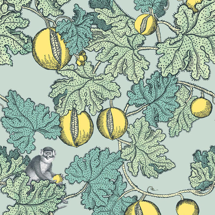 Cole & Son Frutto Proibito Seafoam & Lemon Wallpaper 114/1002.CS.0