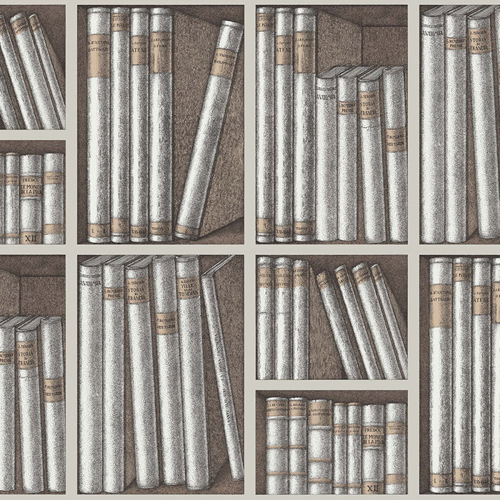 Cole & Son Ex Libris Stone/Linen Wallpaper 114/15029.CS.0